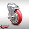 Service Caster 5 Inch SS Red Polyurethane Wheel Swivel Bolt Hole Caster with Brake SCC SCC-SSBH20S514-PPUB-RED-TLB - alternate 1